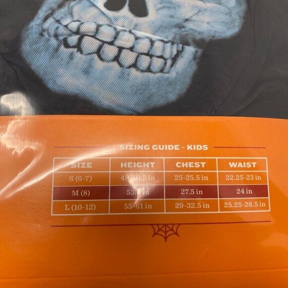 Target Kids' X-Ray Skeleton Costume Jumpsuit Hyde & EEK! Boutique™ Size Medium - Picture 7 of 9